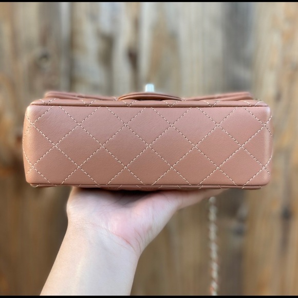 SOLD Chanel 22S Caramel Brown Mini Flap Bag LGHW AUTHENTIC [BRAND NEW WITH TAGS] - Picture 6 of 9